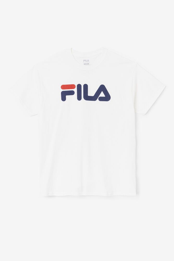 Tricou Fila Barbati Albi Logo KLUW-82351